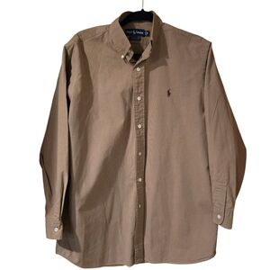 Ralph Lauren Vintage Men's Brown Button Down Shirt